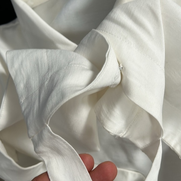 NonChalant the Label White Crop Top Cross Tie white size M - Picture 8 of 13